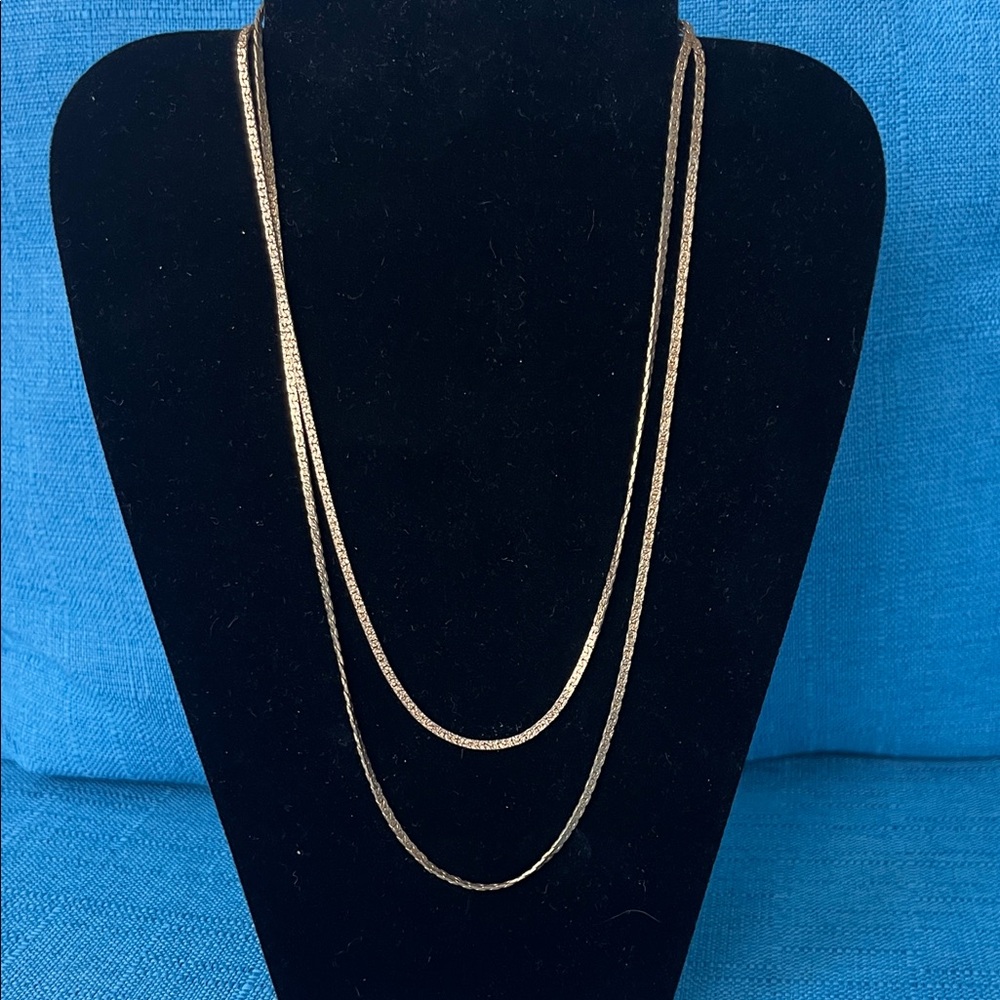 Vintage 36” MONET Gold Necklace!